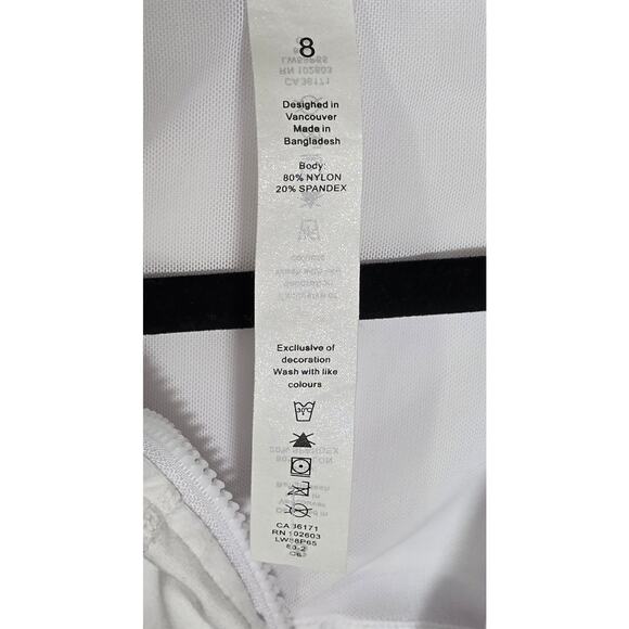 Lulemon Define Full Zip Jacket Luon White Reflective Logo On Back Size 8 - Picture 5 of 9